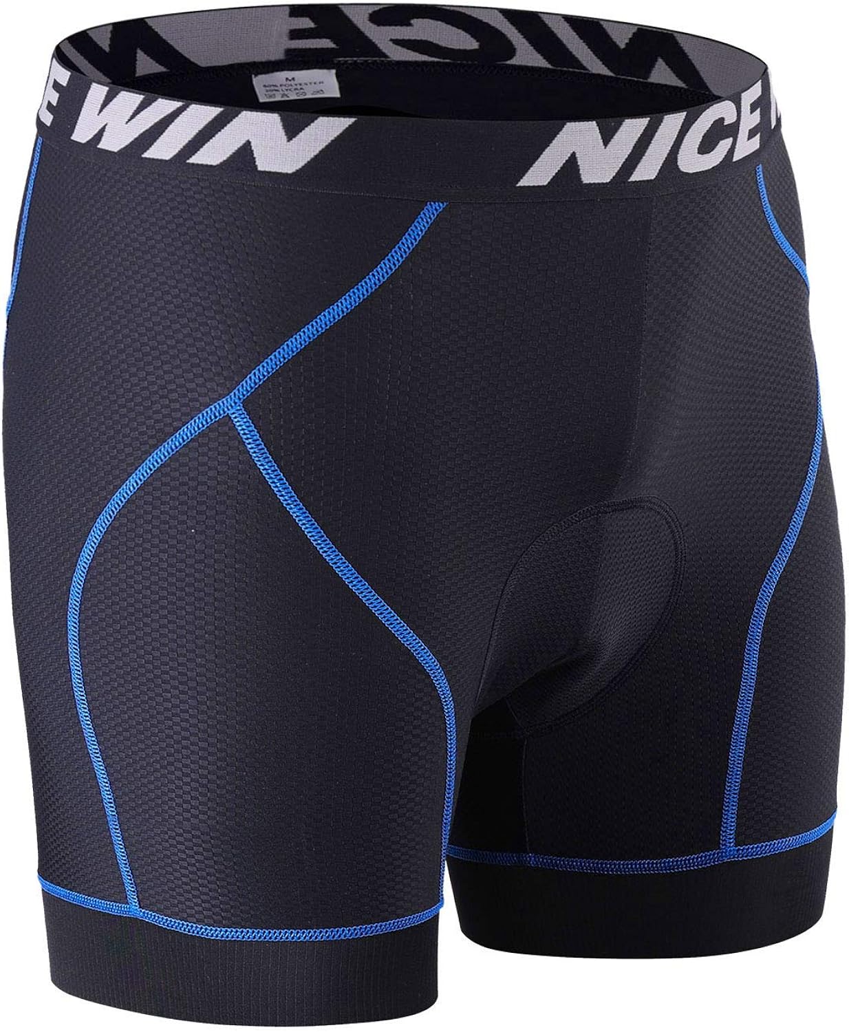 NICEWIN Men's Cycling Shorts Underwear MTB Bike Motorcycle Compression Pants with Wider 3D Pad 1.8 Inch Antislip Leg Opening: Clothing