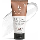 Tanning Lotion Self Tanner - USA Made with Natural & Organic Ingredients, Travel Size Self Tan Lotion, Non Toxic Gradual Tanning Moisturizer, Sunless Tanner for Fake Tan for Women & Men
