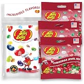 Jelly Belly Jewel Christmas Mix Jelly Beans, 3.5 oz Grab &amp; Go Bags - Pack of 3 sold in Jelly Belly Bag