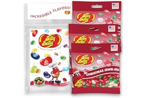 Jelly Belly Jewel Christmas Mix Jelly Beans, 3.5 oz Grab & Go Bags - Pack of 3 sold in Jelly Belly Bag