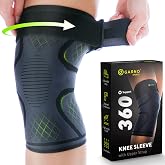 GARNO Knee Brace for Women and Men: Pain Relief Support for Running, Arthritis, Meniscus Tear, ACL - Patellar Tendon Compression Sleeve with Strap IT Band Stabilizer