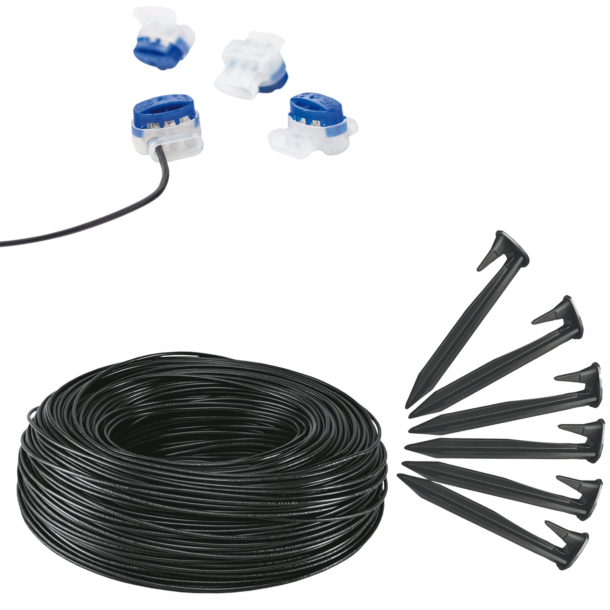 Laying Set (150 m Grinding Wire, 90 Nails, 5 Cable connectors) for AL-KO Robolinho® Robotic Lawnmower