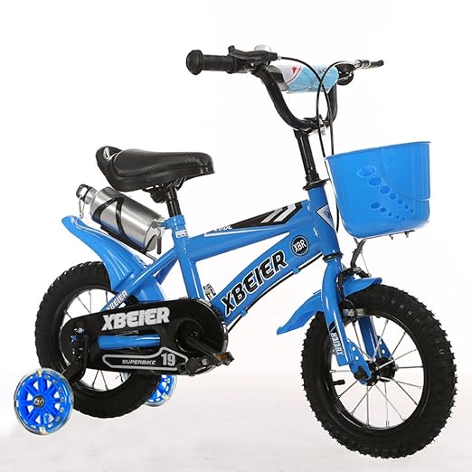 Kinderfahrräder JCOCO 12/14/16/18 Zoll Unisex 2-9 Jahre Kinderwagen mit Blitztrainerrollen