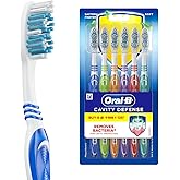 Oral-B Cavity Defense Bacteria Fighter Manual Toothbrush for Men, Women, Adults &ndash; 6 Pieces, Soft