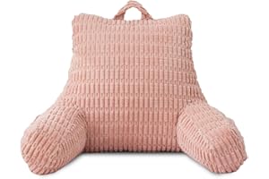 Holawakaka Adults Reading Pillow with Arms,Backrest Reading & Rest Pillows for Sitting Up in Bed, Bed Rest,Lounging, Working 