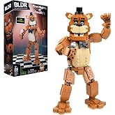 BLDR Five Nights at Freddy's&trade; Freddy Fazbear Building Set - 11-Inch Buildable Articulated Figure with 571 Pieces, 0306