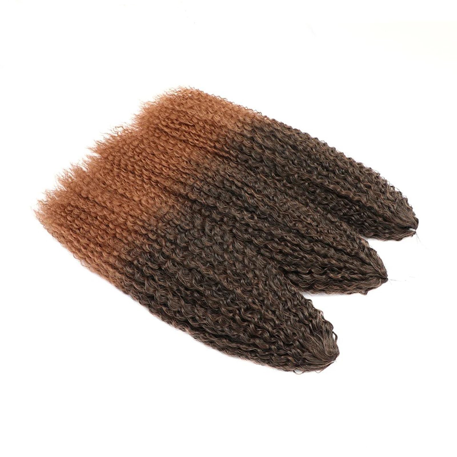 Aiokrtse Brazilian Braids Curly Crochet Hair Brazilian Curly Synthetic Braiding Hair Extensions Boho Braids Deep Water Wave Synthetic Crochet Hair 28 inches Pack of 5(Total 600 Grams 1B/30 Colour)
