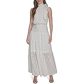 Tommy Hilfiger Womens Halter Neck Sleeveless Maxi Dress