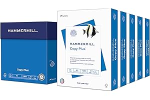 Hammermill Printer Paper, 20 lb Copy Plus, 8.5 x 11-5 Ream (2,500 Sheets) - 92 Bright