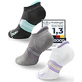 Juclise Bamboo Viscose Compression Running Athletic No Show Sock Women, Wicking Cushioned AntiBlister Walking Breathable
