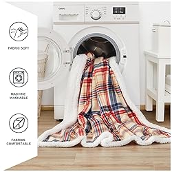 inhand Sherpa Throw Blanket Family-Friendly Brown
