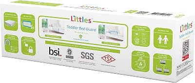 Littles Bed Guard Rail for Toddler Child Baby Blue 83 cm x 48.5 cm