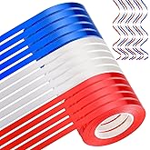 LACNNY 15 Rolls Patriotic Ribbons Red White Blue Curling Ribbon Balloon String Roll Assorted Color for DIY Craft Gift Wrapping, Party Decorations 3/16 Inch