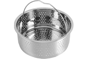 Stainless Steel Steam Basket Sugar Removal Rice Cooker Insert Rack for Cooking (16.5cm)