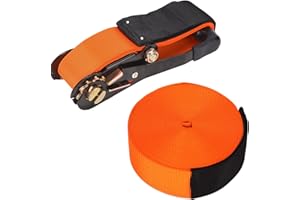 HYPONIX SPORTING 60' Replacement Slackline Kit for Monkey Line, Gorilla Line, Ninja Warrior Obstacle Course, Durable Buckles, Carabiners, Easy Installation, Versatile Setup for Training and Obstacle Design