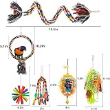 MYMULIKE 6 Packs Bird Shredder Toys for Small to Medium Birds Safe Natural view 4