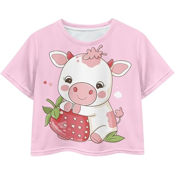 Camisetas Gráficas Para Niños Y Niñas, De 5 A 12 Años, Rosado, 7-8 Años