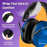 Vanderfields Premium Ear Defenders Hearing Protection 29 dB at 2K Hz Blue view 4