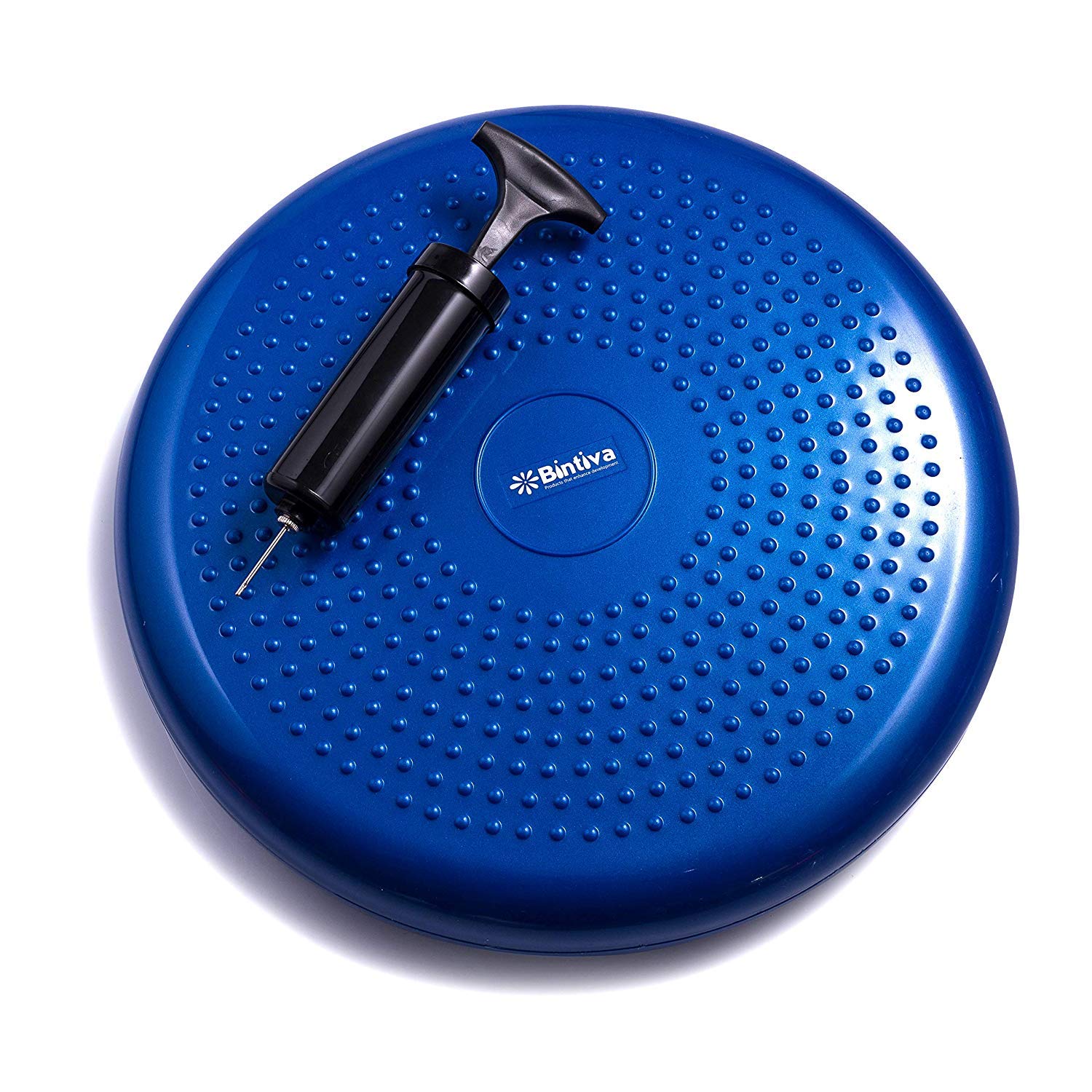 Photo 1 of bintiva Inflated Stability Wobble Cushion/Exercise Fitness Core Balance Disc (Black),13 inches / 33 cm Diameter (FBA_510)