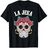 Skull Roses Mexican Sugar Skull T-Shirt