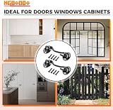 Mgoodoo Black 75mm Stainless Steel Cabin Hooks & Eye Latch Lock for Doors Gates view 6