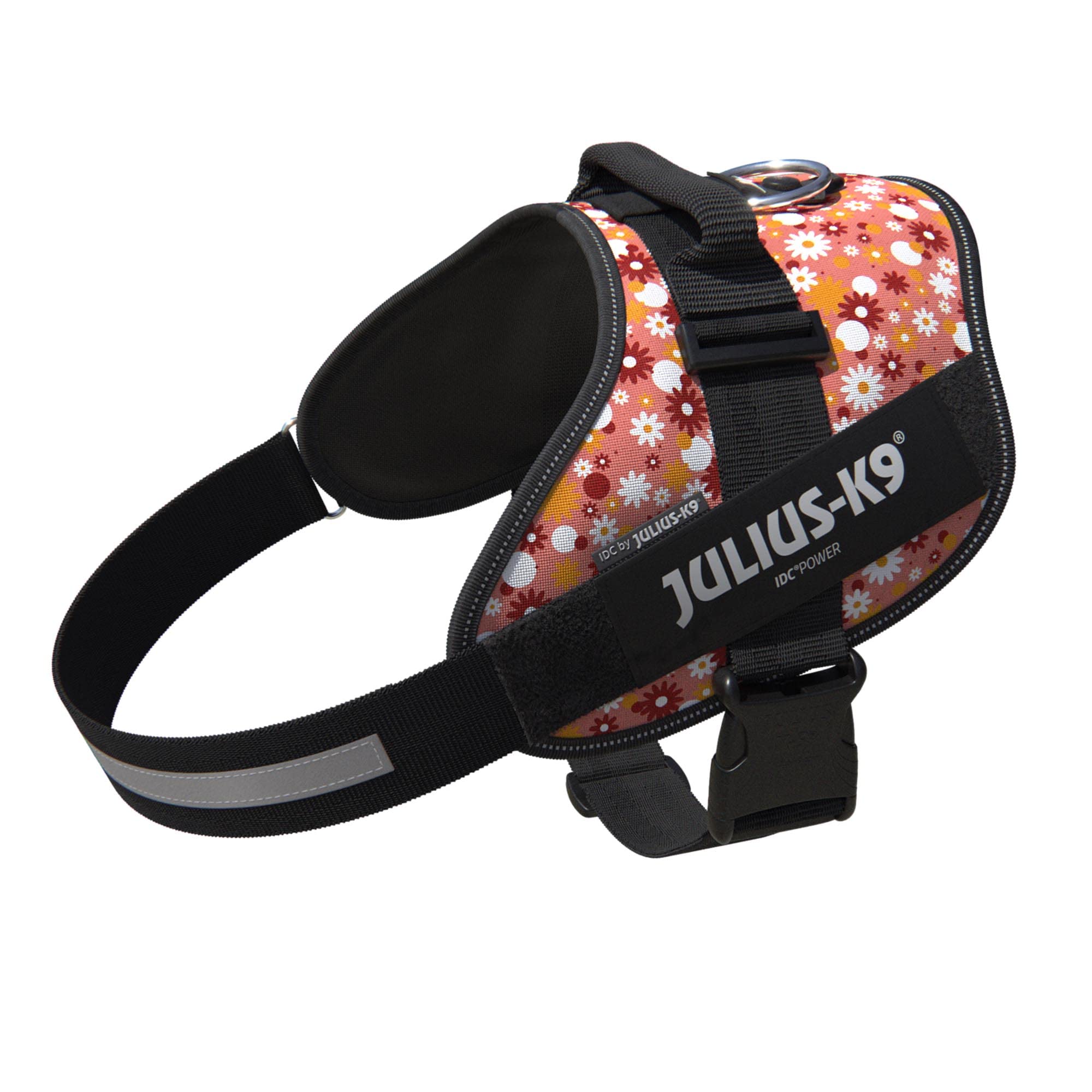 JULIUS-K9 IDC Powerharness, Size: 2XL/3, Pink Flowers