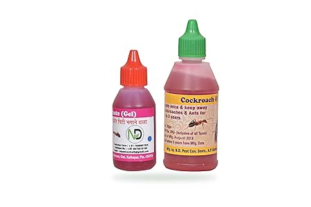 N D Pest Control Cockroach & Ant Killer Gel for Home, Repellent - (45 gm+80 gm Combo Pack)
