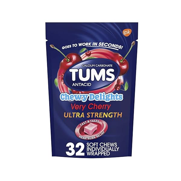 TUMS CHEWY DELIGHTS ULTRA STRENGTH HEARTBURN RELIEF 32 COUNT