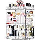 MISERWE Makeup Organizer 360 Degree Rotating 7 Adjustable Layers Large Capacity Cosmetic Organizer Transparent Make Up Organizers and Storage