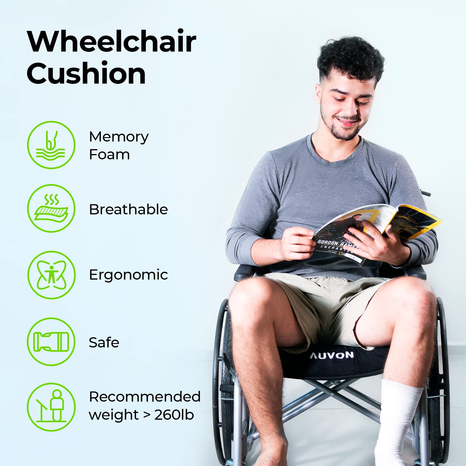 AUVON Wheelchair Seat Cushions (20