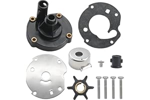 UanofCn 763758 Water Pump Impeller Kit for Johnson Evinrude OMC 5.5HP 6HP 7.5HP Outboard Models 778166 391391