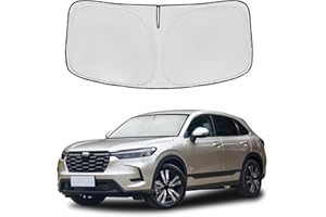 AUYNEAS Windshield Sun Shade for Honda HR-V 2023 2024 2025 Double Layer 240T Front Window Shade Custom Fit HRV Sun Visor Foldable Shade Blocks UV Rays Summer Must Have Car Accessories