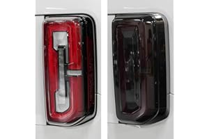 IAG PERFORMANCE IAG I-Line Smoked LED Tail Light Covers for Ford Bronco 2021+ 2/4 Door (OEM LED Taillights ONLY, Does not fit Base or Sport models)