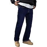 JMIERR Mens Jeans Regular Straight Fit Casual Stretch Denim Pants