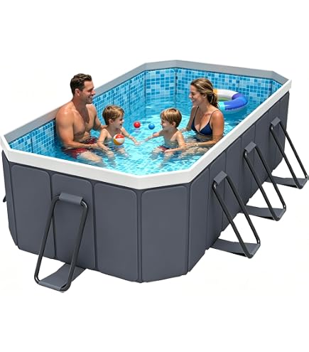 Amazon.com: CHSUFBTY Large Foldable Swimming Pool - Collapsible