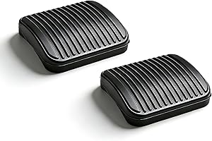 Lpoiek 2Pcs Clutch Brake Pedal Pad Rubber Cover, Foot Pedal Accessories Compatible with 1984-2018 Jeep YJ TJ JK XJ MJ ZJ & Ra
