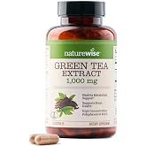 NatureWise Green Tea Extract Capsules 1000 mg - 50% EGCG &amp; 98% Polyphenols - Extra Strength Green Tea Pills - Antioxidants for Heart Health &amp; Energy - Vegan, Non-GMO - 60 Count[30-Day Supply]
