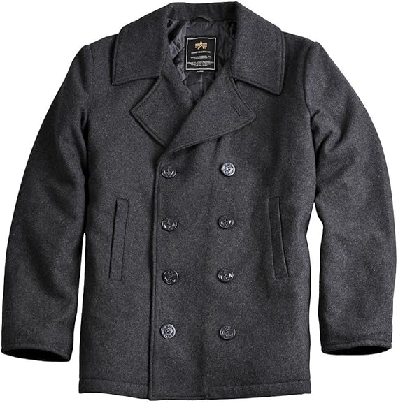 Alpha Industries Pea Coat USN Chaqueta Cirrusfil Medium ...