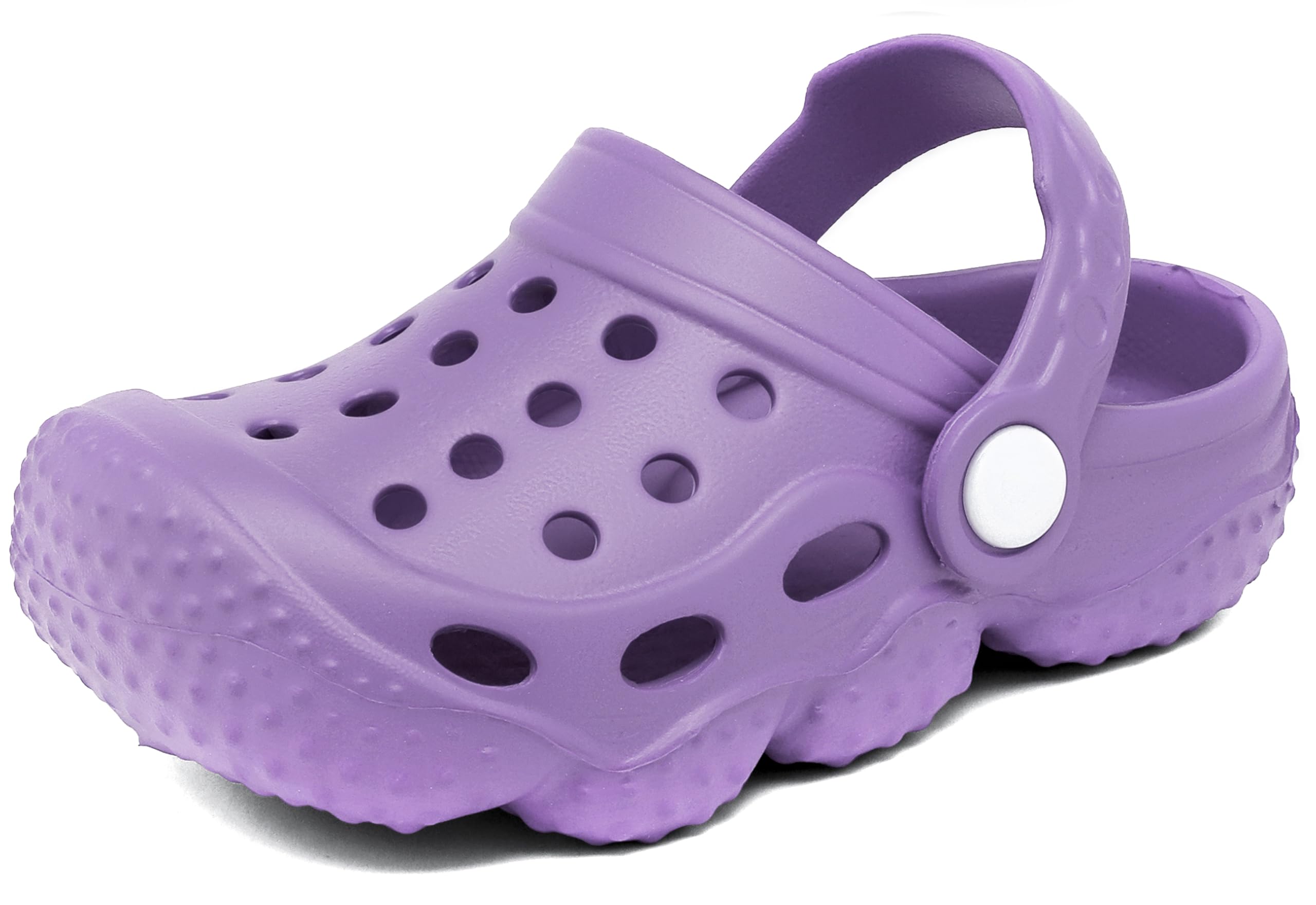 Photo 1 of INMINPIN Kids Girls Boys Clogs Garden Shoes Toddler Slides Sandals Children Water Shower Beach Pool Slippers Indoor Outdoor,Toddler 7,Purple