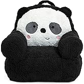 Delta Children Panda Cozee Buddy Chair, Black/White