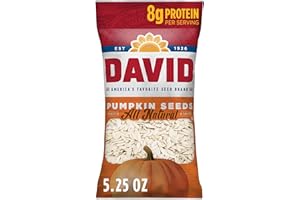 DAVID All Natural Pumpkin Seeds, 2.25 oz. (Pack of 12)