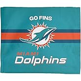 Northwest Miami Dolphins NFL Team Arch Slogan Rally Towel, 15 x 18 inches