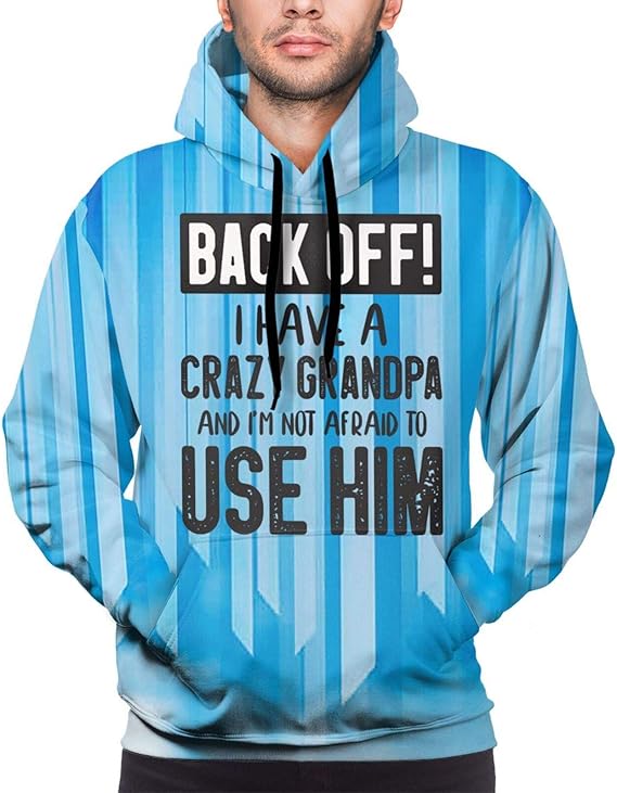 Download Amazon.com: Back Off I Have A Crazy Grandpa Men's Hooded ...