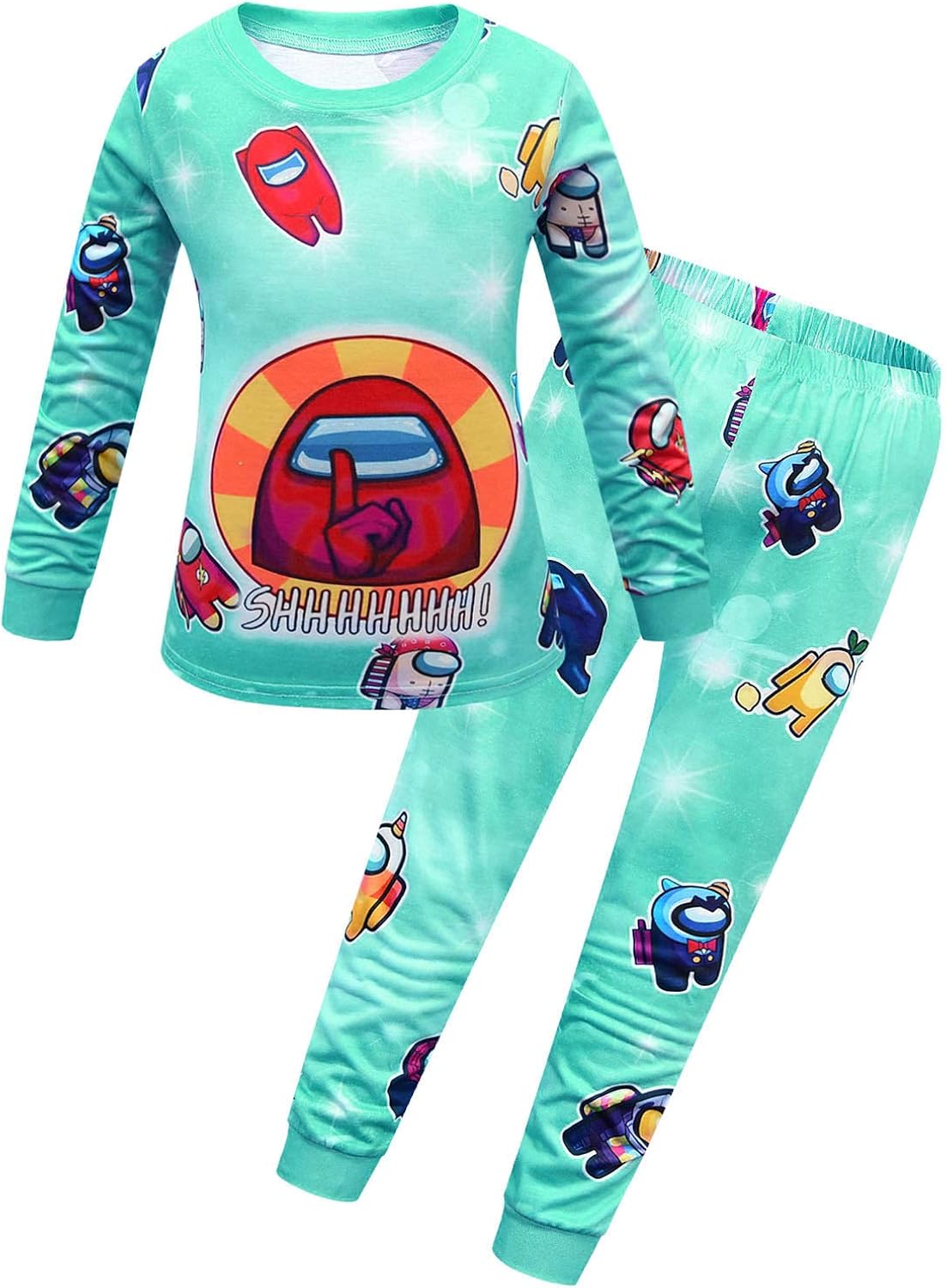 Among Us Pajamas for Boys, Christmas Pajamas Sleepwear Clotheslovty 2