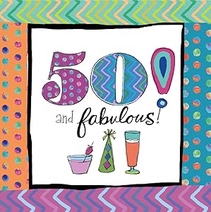 Cypress Home 50th Birthday Paper Cocktail Napkins, 20 Count