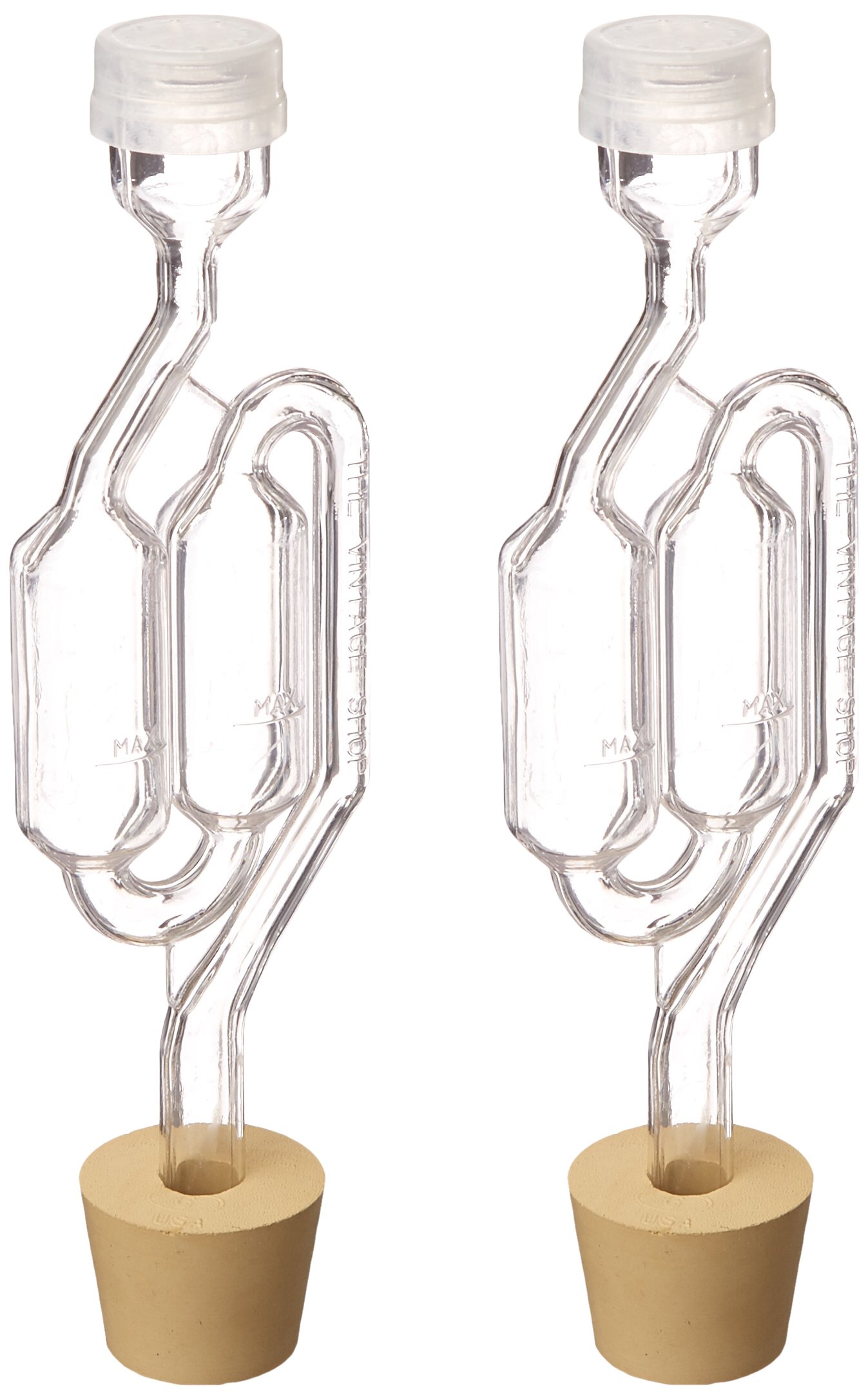Twin Bubble Airlock And Carboy Bung (Pack Of 2) Swiftsly