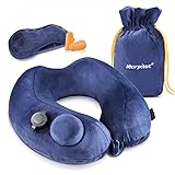 Keenstone Oreiller de voyage doux pour les avions,support de cou portable pour a