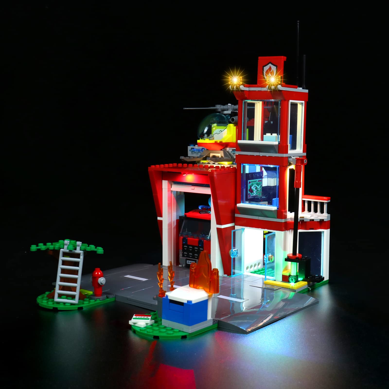 Led Light Set for Lego Fire Station, Led Light Kit for Lego 60320 City Fire Station Set - Not Include Lego Models, Just Light Set — image 1