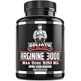 Dr. Emil - L Arginine (3150mg) Highest Capsule Dose - Nitric Oxide Supplement for Vascularity, Endurance and Heart Health (AAKG and HCL) - 90 Tablets