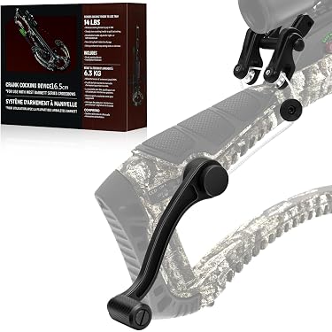 Go-hunting Crossbow Crank Cocking Rope Device – Archery Hunting Assist Handle Tool, Red